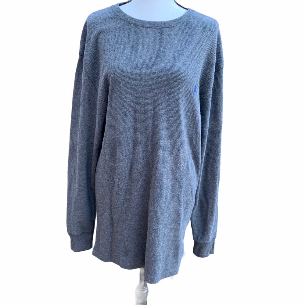 Ralph Lauren Gray Long Sleeve Crewneck Sweater